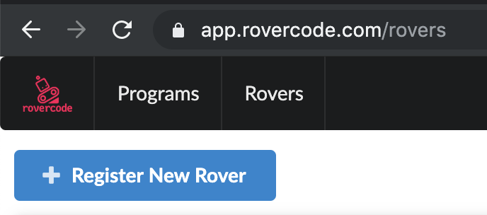 Register new rover on your account